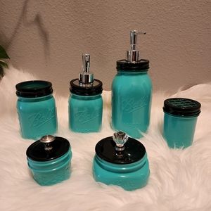 New Bathroom mason jar decor